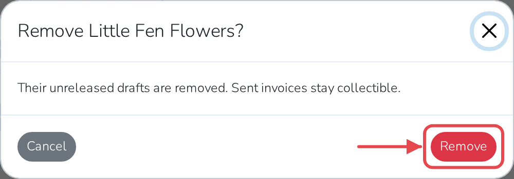 Removing a vendor for good: their unreleased drafts go with them
